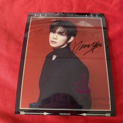 ATEEZ Yeosang Golden Hour Edition 10inches Autograph