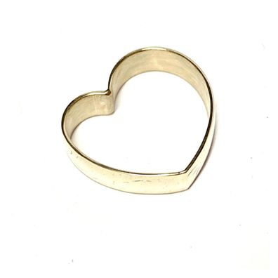 alter Trauring als Kettenanhänger Herzform 333/- Gelbgold