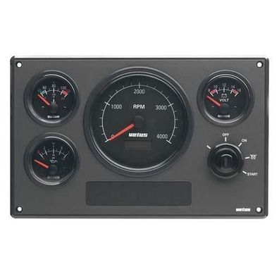 Vetus Instrumentenpanel MP34, schwarz, 12 Volt MP34BS125