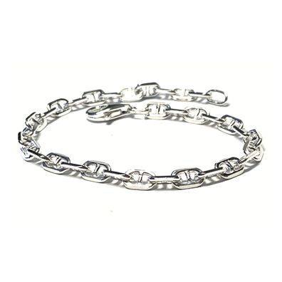 Armband 925/- Sterling Silber Steganker stabil beweglich 20cm