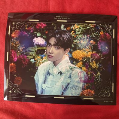 ATEEZ Hongjoong Golden Hour Edition 10inches Autograph