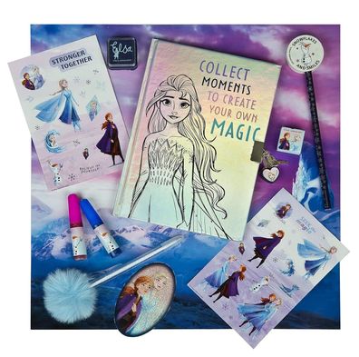 Disney Frozen Tagebuch-Set mit Glitzer und Zubehör – Perfekt für Kinder