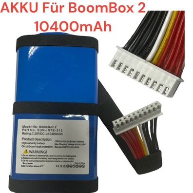 HX Akku für Lautsprecher JBL Boombox 2 7,4V 10400mAh 77Wh SUN-INTE-213 NEU