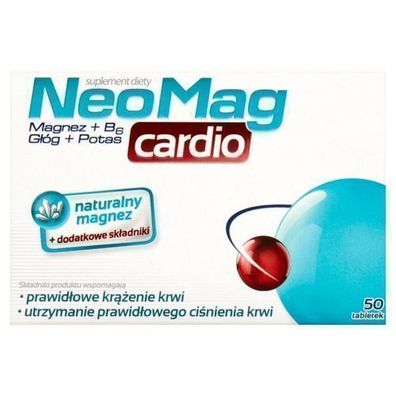 NeoMag Cardio für gesunde Durchblutung, 50 Tabletten