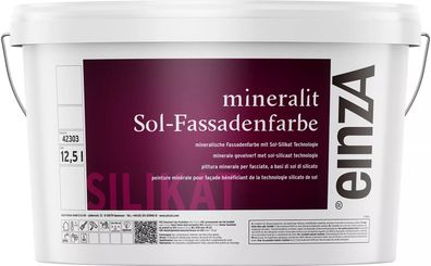 einzA mineralit Sol-Fassadenfarbe 12,5 Liter weiß