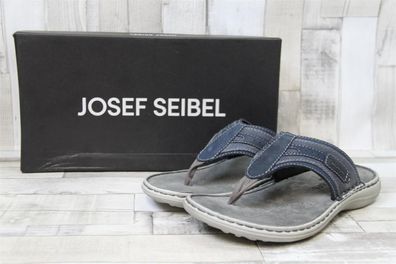 Josef Seibel Herren Zehensteg Pantolette dunkelblau