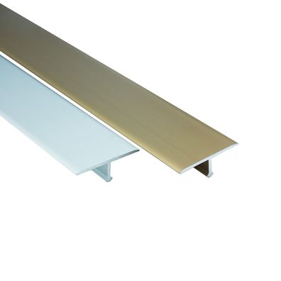 Alu T-Profil Übergangsschiene Übergangsprofil Laminat silber gold L90cm 27mm