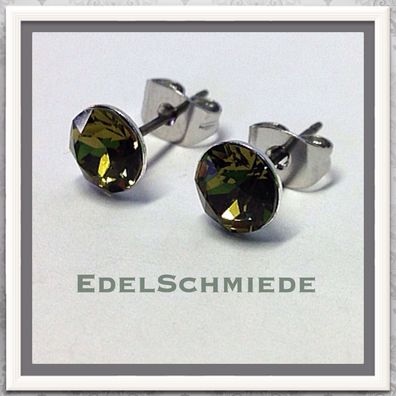 Ohrstecker Modeschmuck (Stift = Titan) m Swarovski