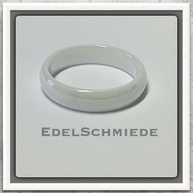 Keramik Ring halbrund weiß 5 mm #60