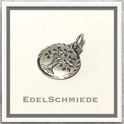 Lebensbaum Anhänger in echt Silber 925 rhod