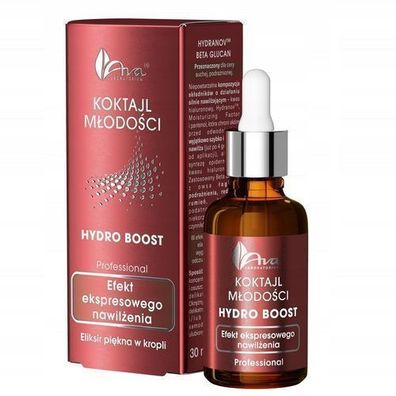 AVA Koktajl MÅ?odoÅ?ci Hydro Boost NawilÅ¼ajÄ?ce serum do twarzy, 30 ml