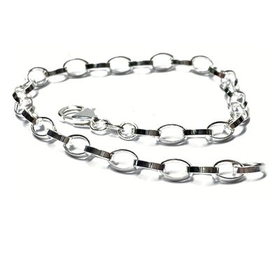 Armband 925/- Silber Weitanker stabil beweglich - für Charms geeignet - 21cm