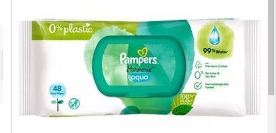 Pampers Aqua Pure Feuchttécher, 48 Stéck