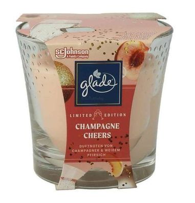 Glade Duftkerze Champagne Cheers, 129g - Erlesene Duftkomposition fér Festliche Anläs