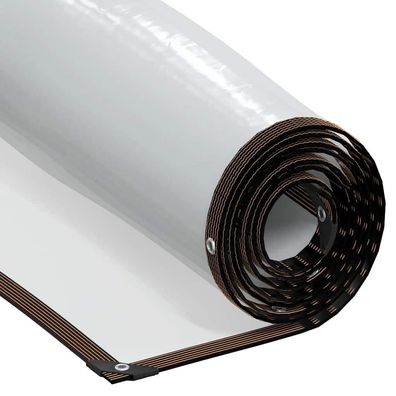 vidaXL Transparente Plane mit Ösen 2x12 m Polyethylen
