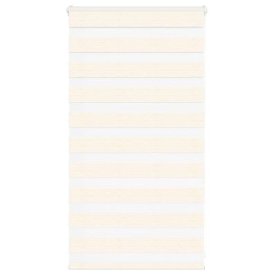 vidaXL Zebrarollo Marmorbeige 70x100 cm Stoffbreite 65,9 cm Polyester