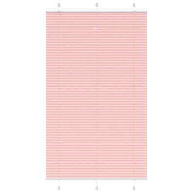 vidaXL Plissee Rosa 115x200 cm Stoffbreite 114,4 cm Polyester