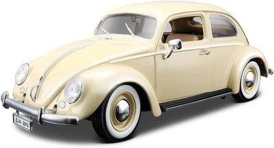 Bburago 18-12029W - Modellauto - Volkswagen Käfer-Beetle 1955 (Maßstab 1:18)