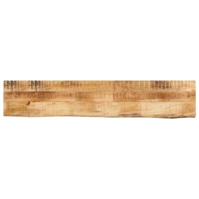 vidaXL Tischplatte 120x40x3,8 cm Baumkante Massivholz Raues Mangoholz