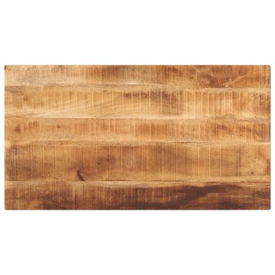 vidaXL Tischplatte 100x60x3,8 cm Rechteckig Raues Massivholz Mango