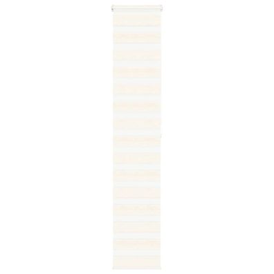 vidaXL Zebrarollo Marmorbeige 40x200 cm Stoffbreite 35,9 cm Polyester