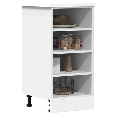 vidaXL Unterschrank Weiß 40x44,5x81,5 cm Holzwerkstoff