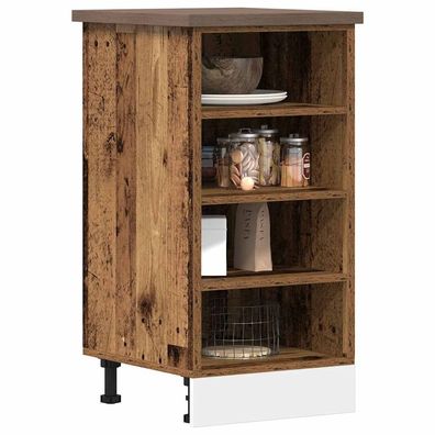 vidaXL Unterschrank Altholz-Optik 40x44,5x81,5 cm Holzwerkstoff