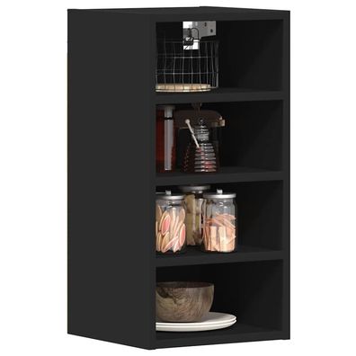 vidaXL Hängeschrank Schwarz 30x29,5x60 cm Holzwerkstoff