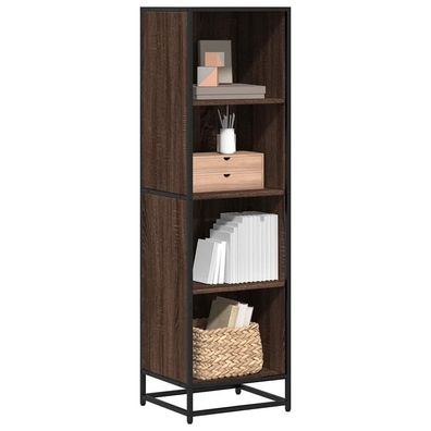 vidaXL Bücherregal Braun Eichen-Optik 40x35x139 cm Holzwerkstoff