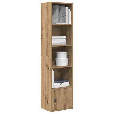 vidaXL Bücherregal Artisan-Eiche 31x24x127 cm Holzwerkstoff