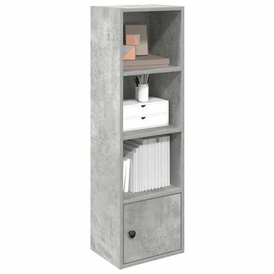vidaXL Bücherregal Betongrau 31x24x102 cm Holzwerkstoff