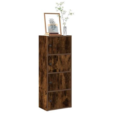 vidaXL Bücherregal Räuchereiche 40x24x102 cm Holzwerkstoff