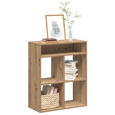 vidaXL Bücherregal Artisan-Eiche 66x31x80 cm Holzwerkstoff