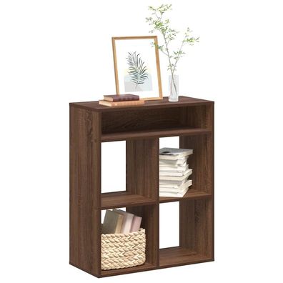 vidaXL Bücherregal Braun Eichen-Optik 66x31x80 cm Holzwerkstoff