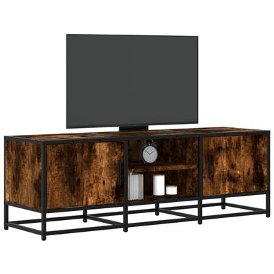 vidaXL TV-Schrank Räuchereiche 120x35x41 cm Holzwerkstoff und Metall