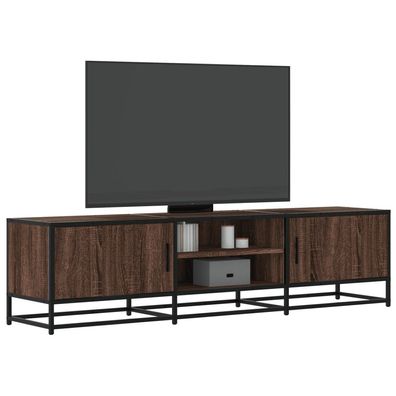 vidaXL TV-Schrank Eichen-Optik 160x35x41 cm Holzwerkstoff und Metall