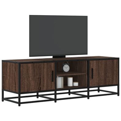 vidaXL TV-Schrank Eichen-Optik 120x35x41 cm Holzwerkstoff und Metall