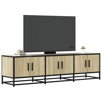 vidaXL TV-Schrank Sonoma-Eiche 150x35x41 cm Holzwerkstoff und Metall