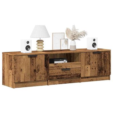 vidaXL TV-Schrank Altholz-Optik 140x35x40 cm Holzwerkstoff