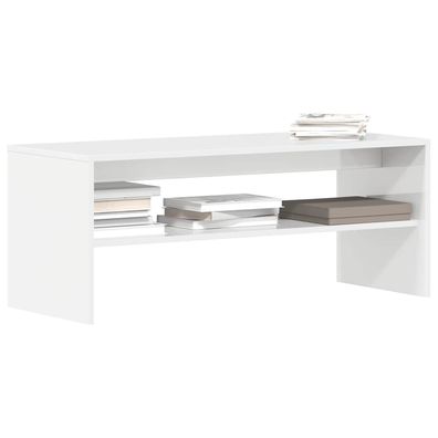 vidaXL TV-Schrank Hochglanz-Weiß 100x40x40 cm Holzwerkstoff