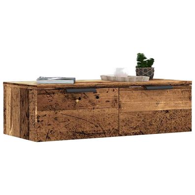 vidaXL Wandschrank Altholz-Optik 68x30x20 cm Holzwerkstoff