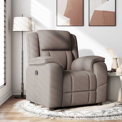 vidaXL Relaxsessel Taupe Stoff