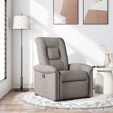 vidaXL Relaxsessel Taupe Stoff