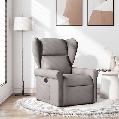 vidaXL Relaxsessel Taupe Stoff