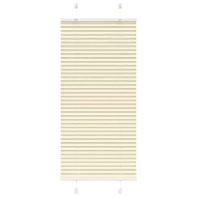 vidaXL Plissee Creme 55x150 cm Stoffbreite 54,4 cm Polyester