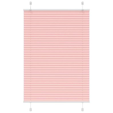 vidaXL Plissee Rosa 95x100 cm Stoffbreite 94,4 cm Polyester