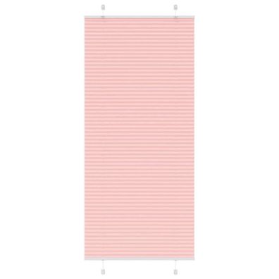 vidaXL Plissee Rosa 95x200 cm Stoffbreite 94,4 cm Polyester