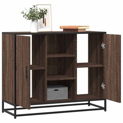 vidaXL Sideboard Braun Eichen-Optik 92x35x76 cm Holzwerkstoff