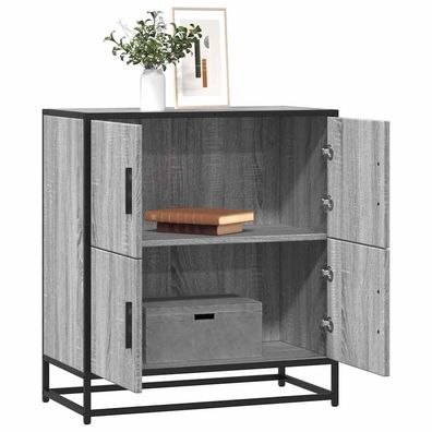 vidaXL Sideboard Grau Sonoma 68x35x76 cm Holzwerkstoff