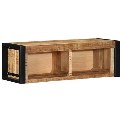 vidaXL TV-Schrank 80x30x25 cm Raues Massivholz Mango